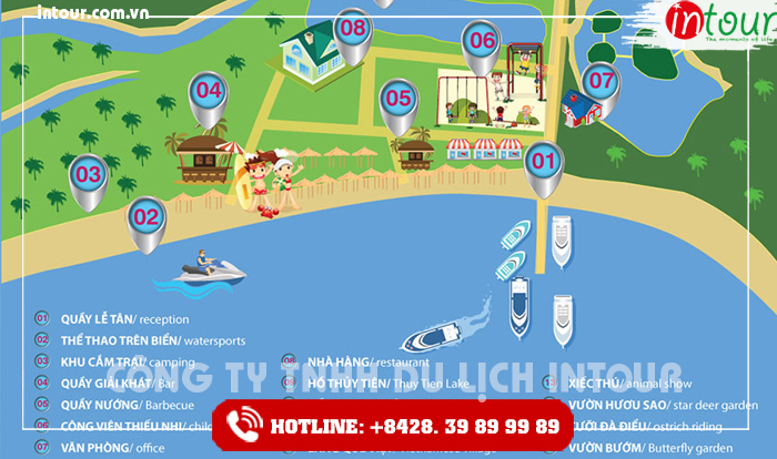 Khu Du Lịch Suối Hoa Lan Đảo Khỉ Nha Trang INTOUR