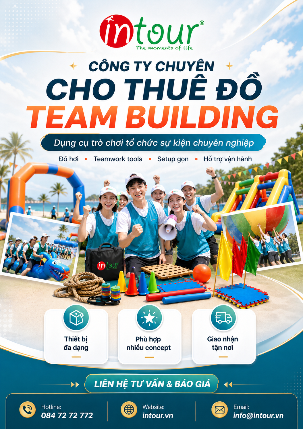 Cho thuê đồ teambuilding trọn gói
