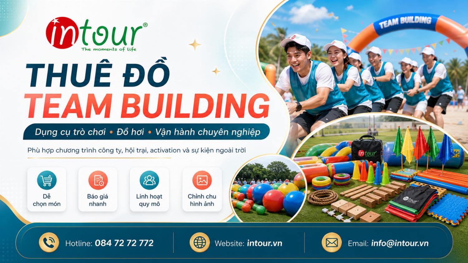 Cho thuê đồ teambuilding trọn gói