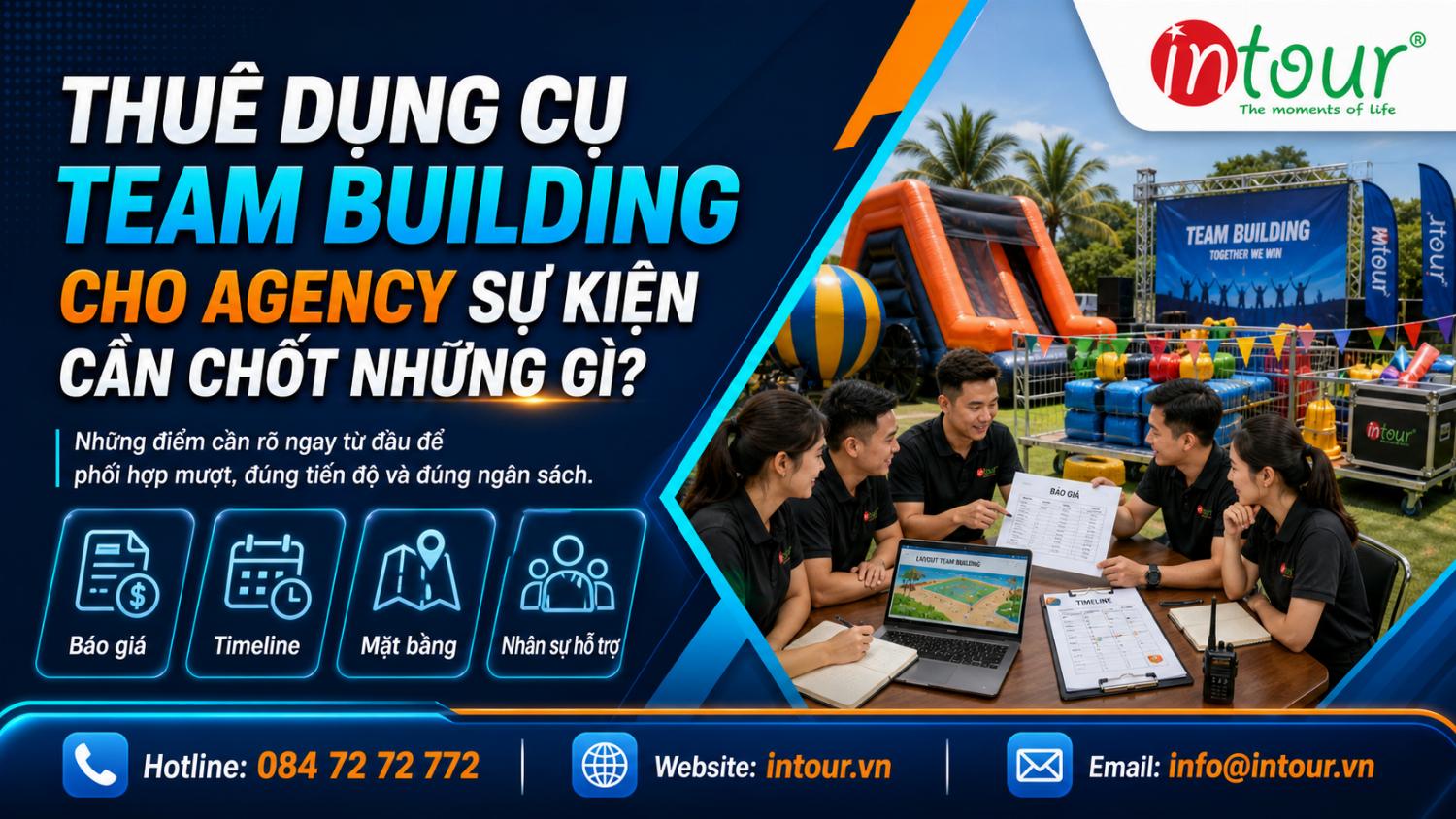 Thuê Dụng Cụ Team Building Cho Agency Sự Kiện Cần Chốt Những Gì?