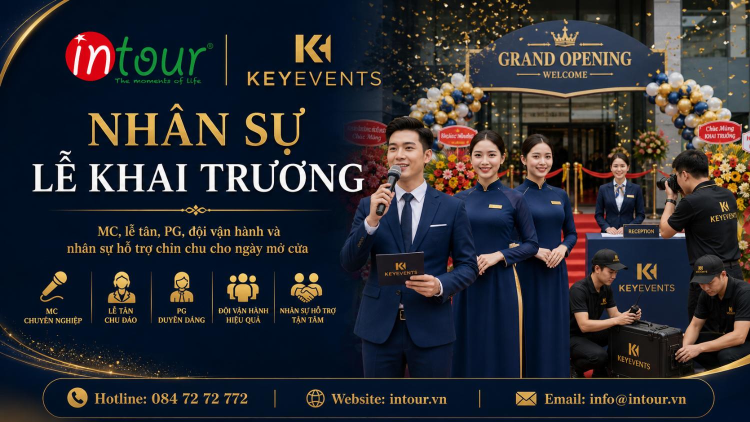 Nhân Sự Sự Kiện Khai Trương: Vị Trí, Vai Trò, Quy Trình Kèm Giá Tham Khảo