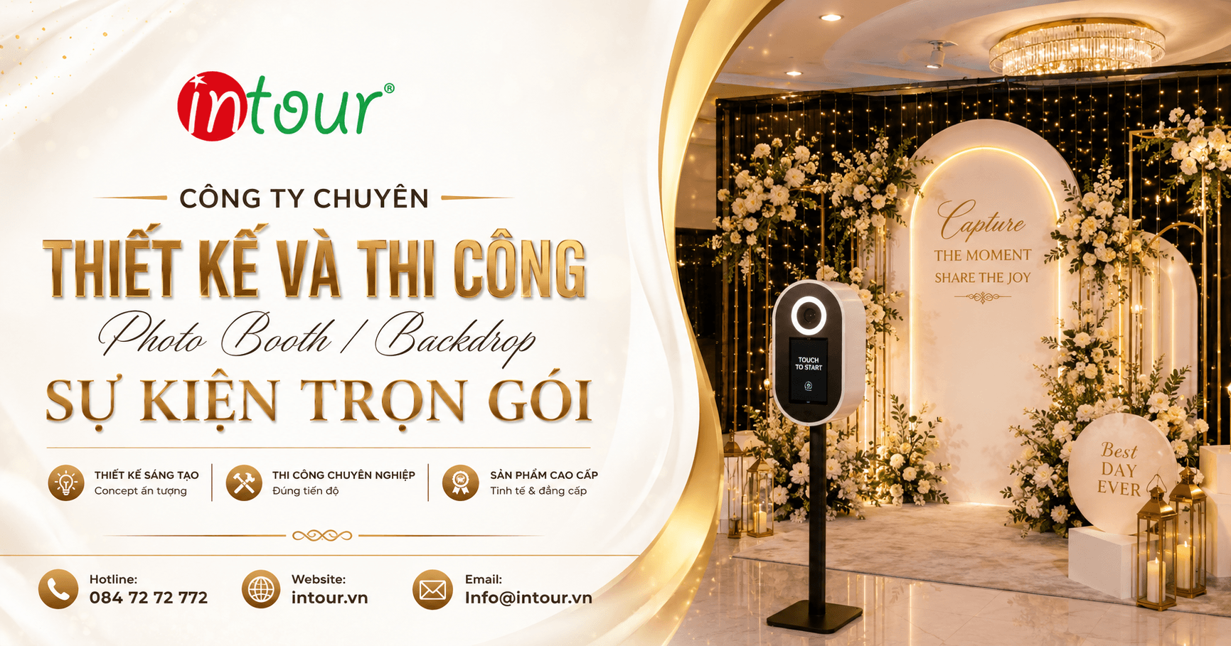 Thiết Kế Thi Công Photo Booth Sự Kiện Trọn Gói, Đẹp Theo Concept