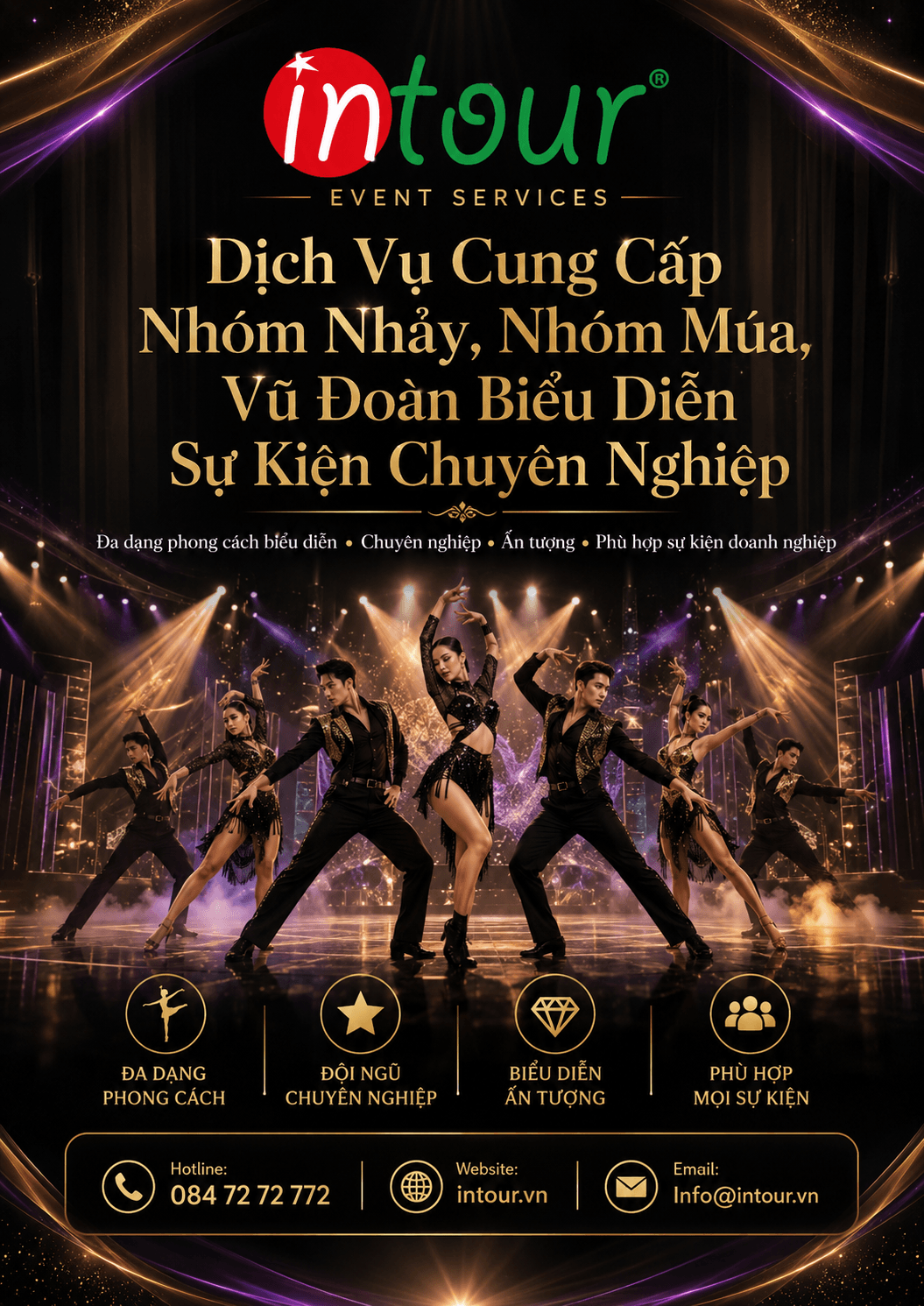  Dịch Vụ Cung Cấp Nhóm Nhảy, Nhóm Múa, Vũ Đoàn Biểu Diễn Sự Kiện Chuyên Nghiệp 