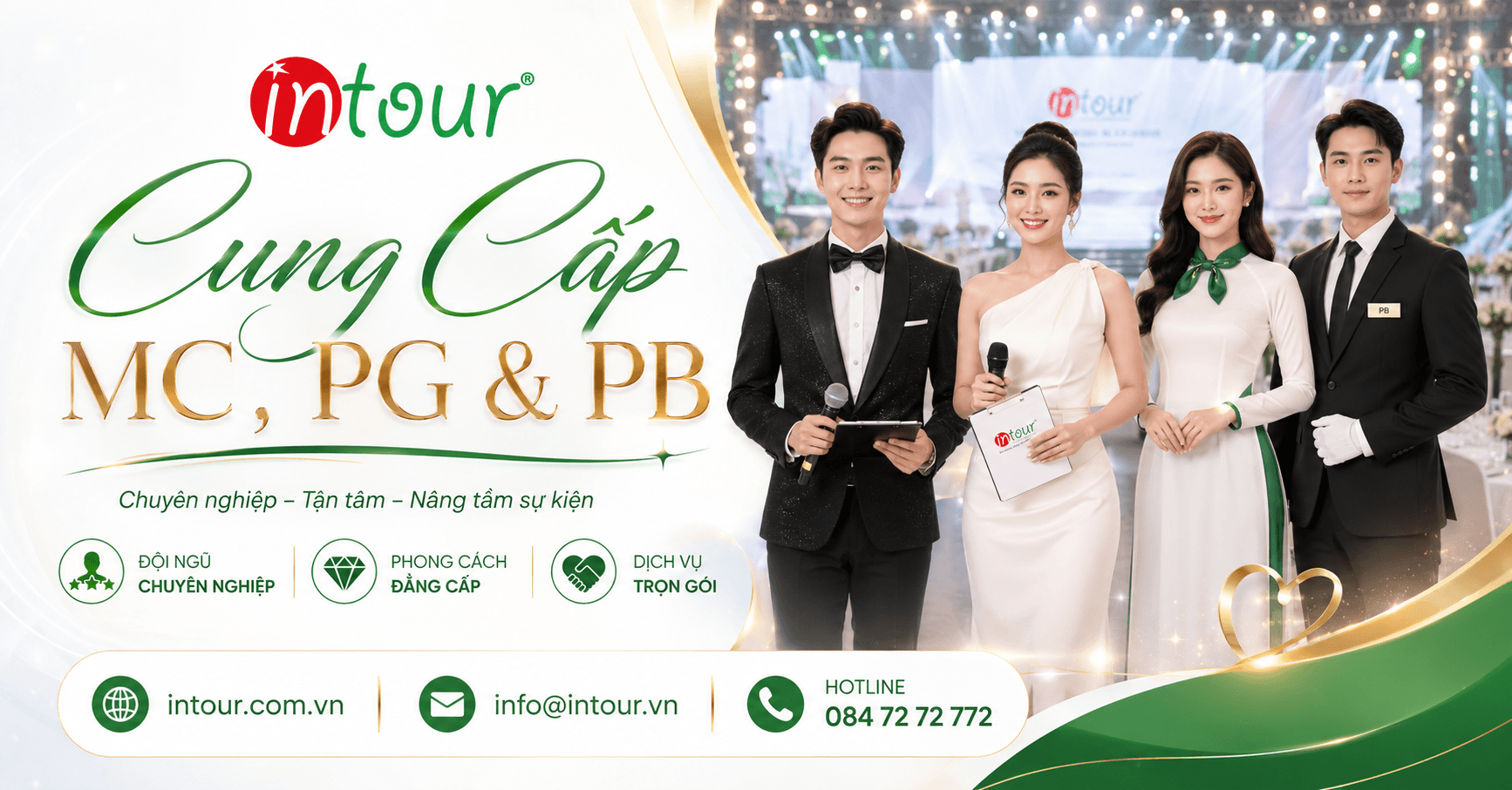 Dịch Vụ Cho thuê MC, cung cấp cung cấp PG & PB chuyên nghiệp