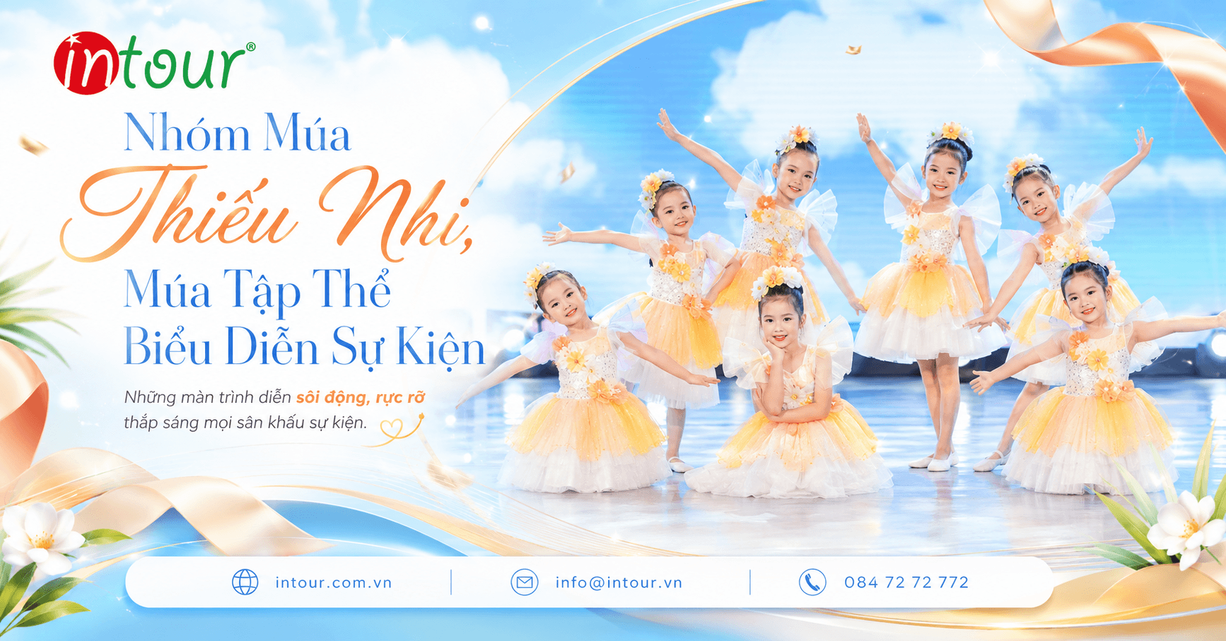 Thuê Nhóm Múa Thiếu Nhi, Múa Tập Thể Biểu Diễn Sự Kiện