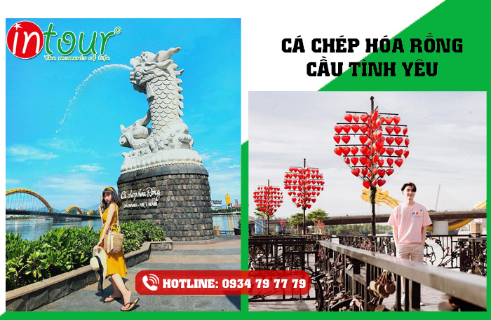 Cầu Tình Yêu - Tượng Cá Chép Hóa Rồng Đà Nẵng