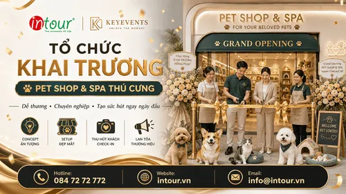 Tổ Chức Khai Trương Pet Shop, Spa Thú Cưng Trọn Gói
