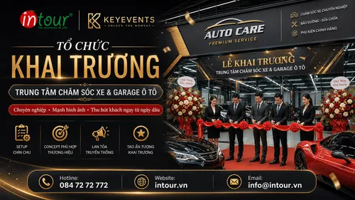 Tổ Chức Khai Trương Trung Tâm Chăm Sóc Xe, Garage Ô Tô Trọn Gói