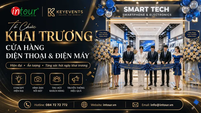 Tổ Chức Khai Trương Cửa Hàng Điện Thoại, Điện Máy Trọn Gói