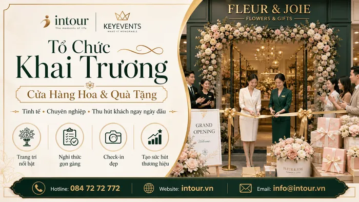 Tổ Chức Khai Trương Cửa Hàng Hoa, Quà Tặng Trọn Gói