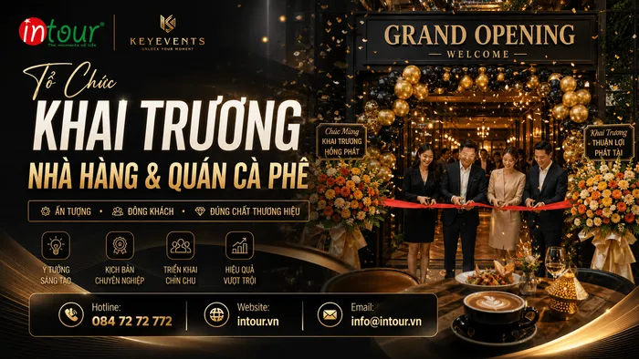 Tổ Chức Khai Trương Nhà Hàng, Quán Cà Phê: Kế Hoạch & Kịch Bản A-Z