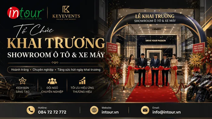Tổ Chức Khai Trương Showroom Ô Tô, Xe Máy Trọn Gói