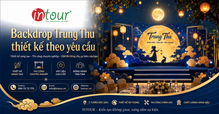 Backdrop Trung Thu Thiết Kế Theo Yêu Cầu Cho Sự Kiện