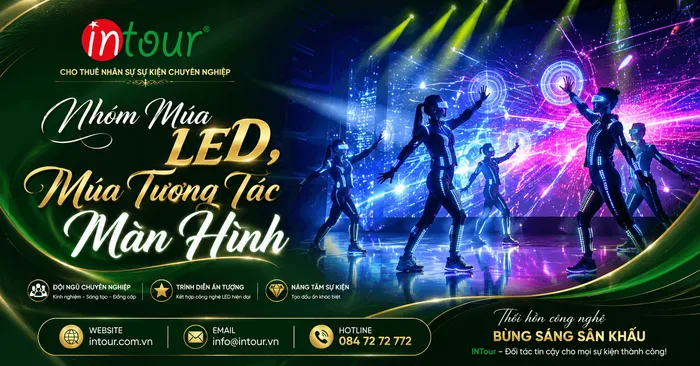 Thuê Nhóm Múa LED, Múa Tương Tác Màn Hình Sự Kiện