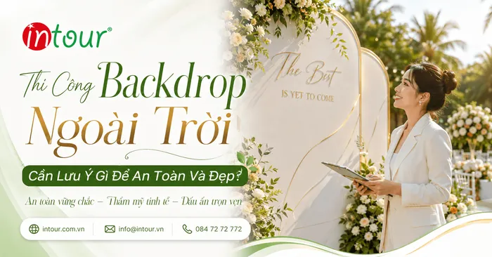 Thi Công Backdrop Ngoài Trời Cần Lưu Ý Gì Để An Toàn Và Đẹp?