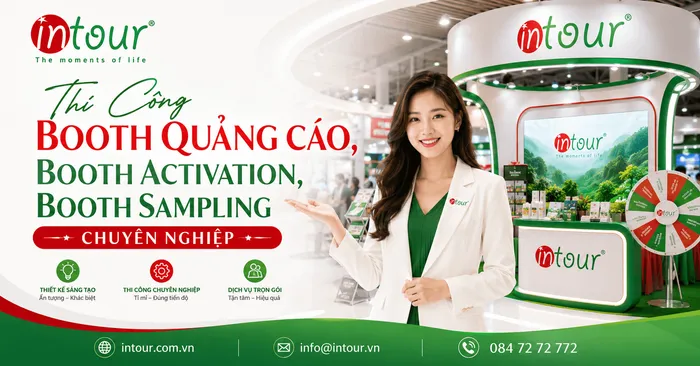 Thi Công Booth Quảng Cáo, Booth Activation, Booth Sampling Chuyên Nghiệp